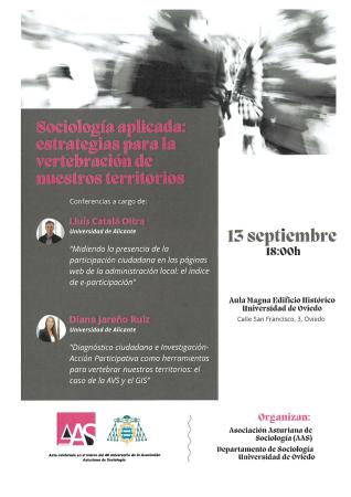 Imagen Invitación al acto "Sociología Aplicada: estrategias para la...