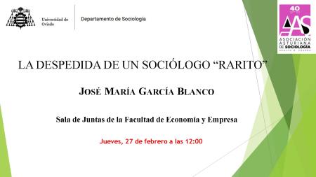 Imagen Charla de despedida de José María García Blanco